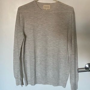Loulou studio wool/cashmere lightweight crewneck